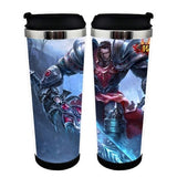 Anime League of Legends LoL Jinx šálek Nerezová ocel 400ml Kávový šálek LoL Pivo Stein Dárky k narozeninám Vánoční dárky