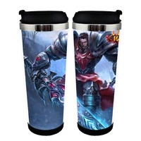 Anime League of Legends LoL Jinx šálek Nerezová ocel 400ml Kávový šálek LoL Pivo Stein Dárky k narozeninám Vánoční dárky