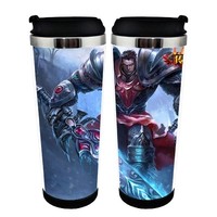 Anime League of Legends LoL Jinx Cup Stainless Steel 400ml Coffee Tea Cup LoL Beer Stein Birthday Gifts Christmas Gifts