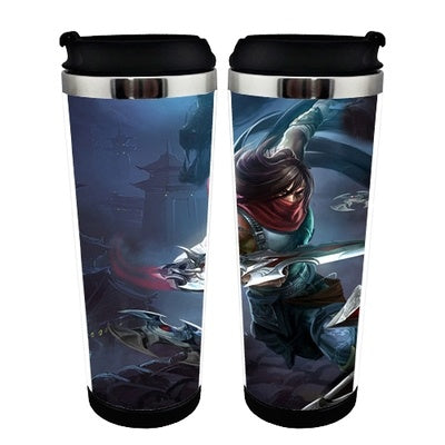 Anime League of Legends LoL Jinx Cup Stainless Steel 400ml Coffee Tea Cup LoL Beer Stein Birthday Gifts Christmas Gifts