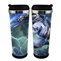 Anime League of Legends LoL Jinx Cup Stainless Steel 400ml Coffee Tea Cup LoL Beer Stein Birthday Gifts Christmas Gifts