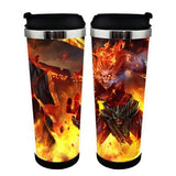 Anime League of Legends LoL Jinx šálek Nerezová ocel 400ml Kávový šálek LoL Pivo Stein Dárky k narozeninám Vánoční dárky