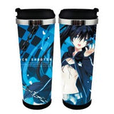 Black Rock Shooter Figure Cup Stainless Steel 400ml Coffee Tea Cup Black Rock Shooter figure Beer Stein Birthday Gifts Christmas Gifts