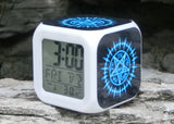 Black Butler LED Colorful Lights Creative Small Alarm Clock Room Bedroom Clock Children Gift