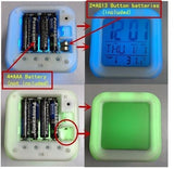 কালো বাটলার LED রঙিন আলো ক্রিয়েটিভ ছোট অ্যালার্ম ঘড়ি ঘর বেডরুম ঘড়ি শিশুদের উপহার