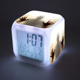 The Walking Dead LED Colorful Lights Creative Small Alarm Clock Room Bedroom The Walking Dead Clock Birthday Gifts Christmas Gifts