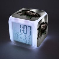 The Walking Dead LED Colorful Lights Creative Small Alarm Clock Room Bedroom The Walking Dead Clock Birthday Gifts Christmas Gifts
