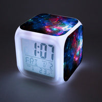 GalaxyLED Colorful Lights Creative Small Alarm Clock Room Bedroom Galaxy Clock Birthday Gifts Christmas Gifts