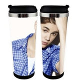 Justin Bieber Stainless Steel 400ml Coffee Tea Cup Justin Bieber Coffee Mug Beer Stein Birthday Gifts Christmas Gifts