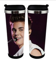 Justin Bieber Stainless Steel 400ml Coffee Tea Cup Justin Bieber Coffee Mug Beer Stein Birthday Gifts Christmas Gifts