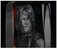 The Walking Dead Daryl Dixon Engraving Crystal 3D LED Light Figure The Walking Dead Doll