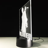 The Walking Dead Daryl Dixon 3D Illusion Led Table Lamp 7 Color Change LED Desk Light Lamp The Walking Dead Gifts