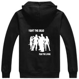 The Walking Dead Unisex Svetr Cardigan s kapucí na zip, Móda Stree Sportovní kabát The Walking Dead Cool Svetr s kapucí