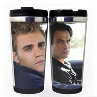 The Vampire Diaries Cup Damon Stefan Stainless Steel 400ml Coffee Tea Cup The Vampire Diaries Beer Stein Birthday Gifts Christmas Gifts