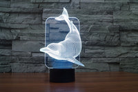 The dolphins 3D Illusion Led Table Lamp 7 Color Change LED Desk Light Lamp dolphins Art Deco Birthday Gifts Christmas Gifts