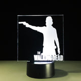 The Walking Dead Rick Grimes 3D Illusion Led Table Lamp 7 Color Change LED Desk Light Lamp The Walking Dead Figures Birthday Gifts Christmas Gifts