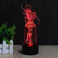 League of Legends Caitlyn The Sheriff of Piltover 3D led lampa LED stolní lampa League of Legends dárky Dárky k narozeninám Vánoční dárky