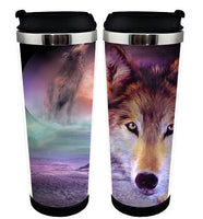 Wolf Cup Nerezová ocel 400ml Kávový šálek na čaj Wolf Beer Stein Wolf Dekor Dárky k narozeninám Vánoční dárky