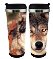 Wolf Cup Stainless Steel 400ml Coffee Tea Cup Wolf Beer Stein Wolf Decor Birthday Gifts Christmas Gifts
