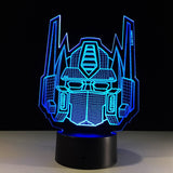 Creative 3D Transformers Illusion Visual Led Night Light Transformers Led Table Lamp Transformers Gifts Birthday Gifts Christmas Gifts
