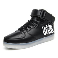 The Walking Dead Shoes Light Up Shoes Colorful Flashing LED Luminous Shoes The Walking Dead Christmas Gifts Birthday Gifts 