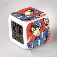 Animation Attack On Titan LED Colorful Lights Creative Small Alarm Clock Bedroom Clock Birthday Gifts Christmas Gifts