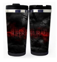 Šálek Supernatural Nerezová ocel 400 ml Šálek kávy Šálek na čaj Supernatural Beer Stein Dárky k narozeninám Nadpřirozené vánoční dárky