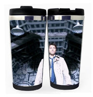 Nadpřirozený šálek Castiel Angel Wings Nerezová ocel 400 ml Kávový šálek na čaj Supernatural Beer Stein Dárky k narozeninám Nadpřirozené vánoční dárky