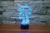 Street dance 3D Illusion Led Table Lamp 7 Color Change LED Desk Light Lamp Dance  Decor