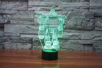 Street dance 3D Illusion Led Table Lamp 7 Color Change LED Desk Light Lamp Dance  Decor