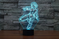 Black Widow Lamp 3D Laser Engraved Lights LED Desk Light Lamp Black Widow Figure Kids Gift Birthday Gifts Christmas Gifts