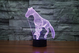 ঘোড়া 3D ইলিউশন LED টেবিল ল্যাম্প 7 রঙ পরিবর্তন LED ডেস্ক লাইট ল্যাম্প ঘোড়া উপহার জন্মদিনের উপহার বড়দিনের উপহার