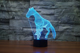 The Horse 3D Illusion Led Table Lamp 7 Color Change LED Desk Light Lamp Horse Gifts Birthday Gifts Christmas Gifts