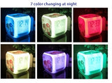 Nadpřirozená LED barevná světla Kreativní malý budík Pokoj Ložnice Nadpřirozené hodiny Děti Dárek krásné hračky