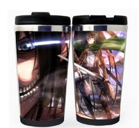 Attack on Titan Šálek Nerezová ocel 400ml Káva Šálek čaje Pivo Stein Attack on Titan Dárky k narozeninám Vánoční dárky