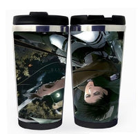 Attack on Titan Šálek Nerezová ocel 400ml Káva Šálek čaje Pivo Stein Attack on Titan Dárky k narozeninám Vánoční dárky