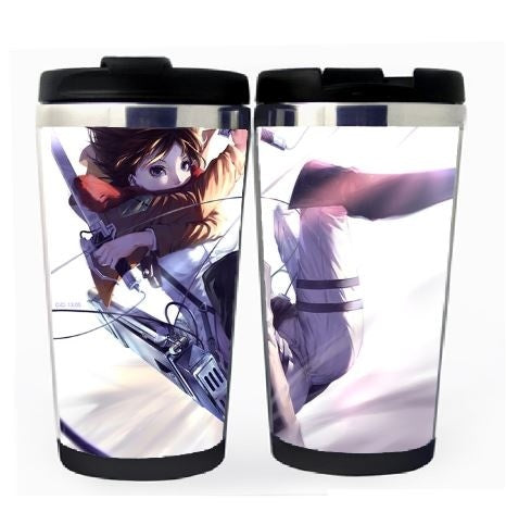 Attack on Titan Cup Stainless Steel 400ml Coffee Tea Cup Beer Stein Attack on Titan Birthday Gifts Christmas Gifts