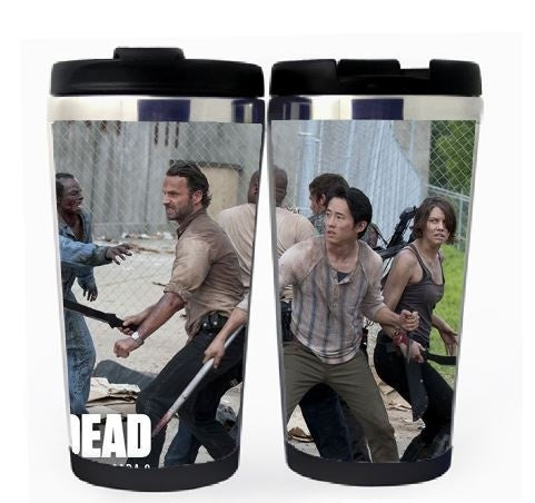 The Walking Dead Rick Grimes Stainless Steel 400ml Coffee Tea Cup Walking Dead Coffee Mug Beer Stein Rick Grimes Birthday Gifts Christmas Gifts