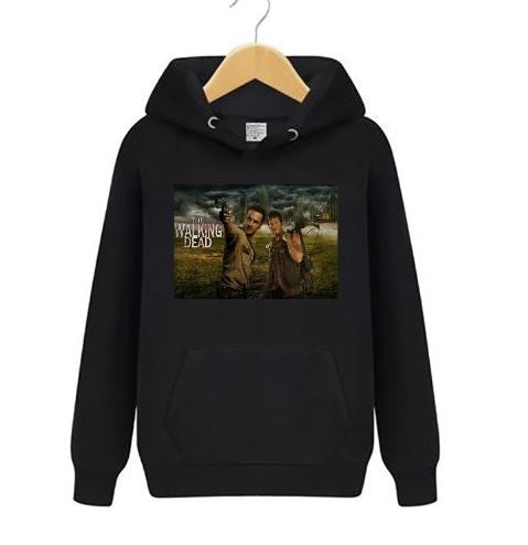 The Walking Dead Rick Grimes Daryl Dixon Unisex Pullover hoodies Sweatshirt Coat Jacket Outwear Sweater The Walking Dead Gifts Christmas Gifts