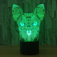 Cat Illusion Led Table Lamp 7 Color Change LED Desk Light Lamp basketball Children Gifts Cat Decoration Ornament