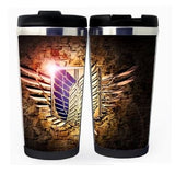Attack on Titan Cup Stainless Steel 400ml Coffee Tea Cup Beer Stein  Attack on Titan Birthday Gifts Christmas Gifts
