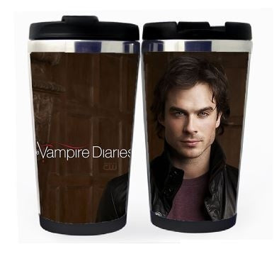 The Vampire Diaries Damon Cup Nerezová ocel 400ml Káva Šálek čaje Pivo Stein The Vampire Diaries Dárky k narozeninám Vánoční dárky