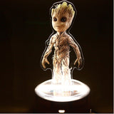 Guardians of the Galaxy Baby Groot Rocket Raccoon 3D Illusion Led Table Lamp 7 Color Change Light Lamp Baby Groot Figure Model Groot Action Figure Groot Kids Toy Gifts
