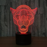 The Lion 3D Illusion Led Table Lamp 7 Color Change LED Desk Light Lamp The Lion Decoration