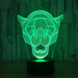 The Lion 3D Illusion Led Table Lamp 7 Color Change LED Desk Light Lamp The Lion Decoration