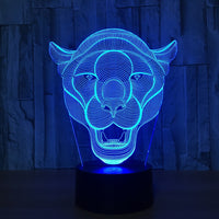 The Lion 3D Illusion Led Table Lamp 7 Color Change LED Desk Light Lamp The Lion Decoration