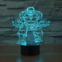 Hulk 3D Illusion Led stolní lampa 7 barevných změn LED stolní lampa Hulk dárky k Vánocům