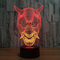 The Bull 3D Illusion Led Table Lamp 7 Color Change LED Desk Light Lamp Bull Gifts Christmas Gifts