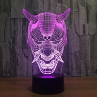 The Bull 3D Illusion Led Table Lamp 7 Color Change LED Desk Light Lamp Bull Gifts Christmas Gifts
