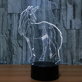 Unicorn 3D Illusion Led Table Lamp 7 Color Change LED Desk Light Lamp Unicorn Children Gifts Christmas Gifts